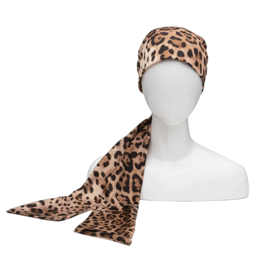 Eugenia Kim Gigi Leopard Print Hat for Women in Camel/Black
