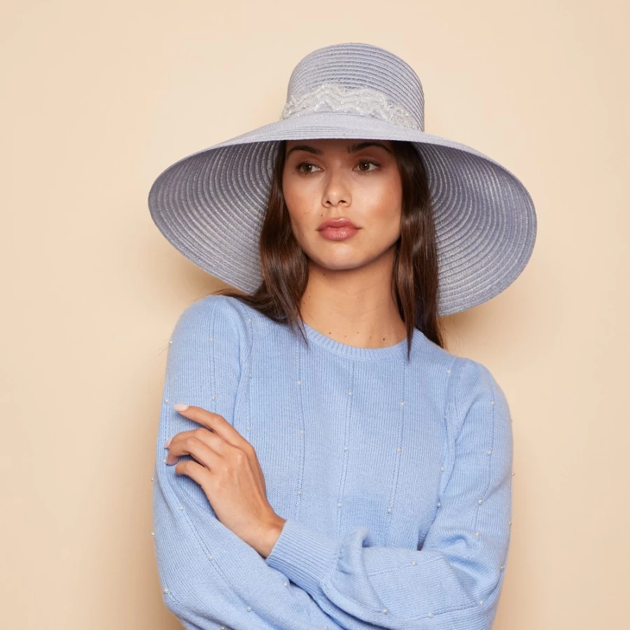 Eugenia Kim Mirabel Sky Blue Women's Hat | Elegant Wide Brim Summer Accessory