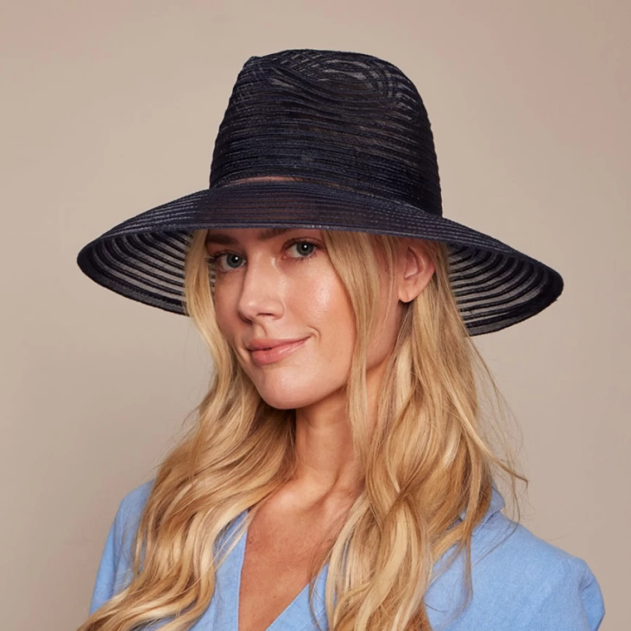 Eugenia Kim Women's Emmanuelle Navy Horsehair Hat