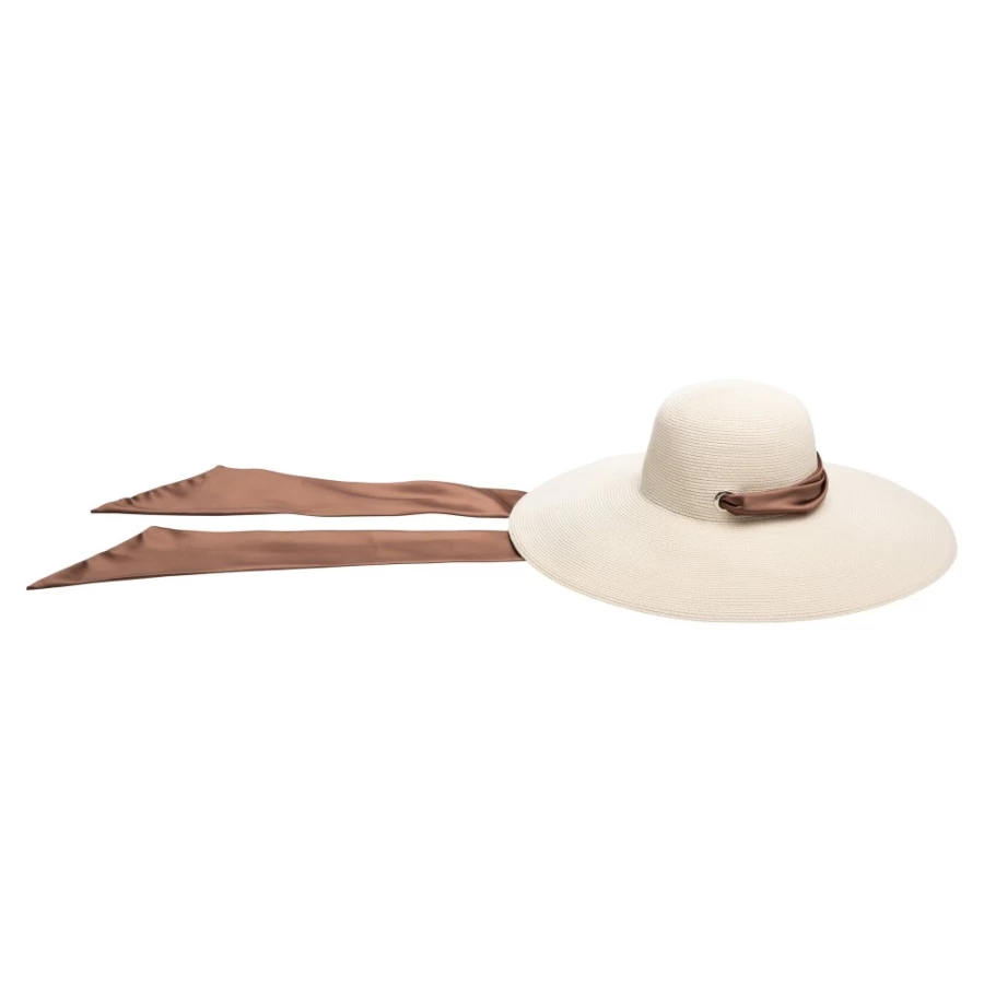 Eugenia Kim Women's Ivory Bunny Hat with Satin Scarf